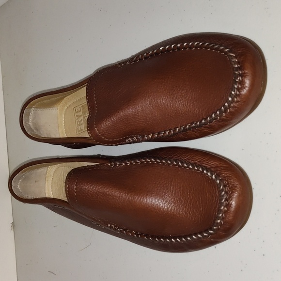 Frye Men's Lewis Leather Venetians brown loafer size 8 - Picture 2 of 12